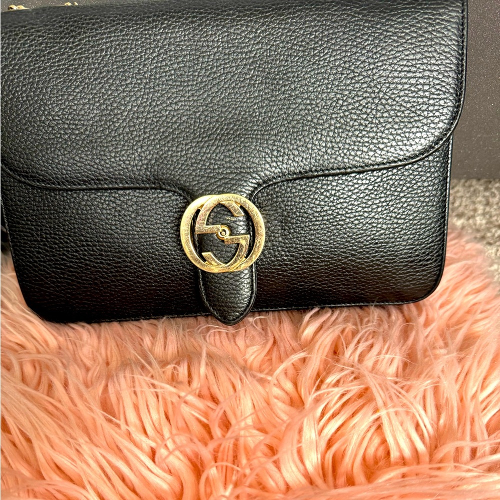 Gucci double strap handbag